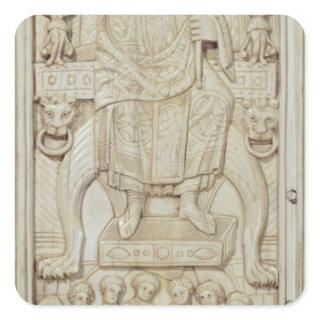 Panel from the Diptych of Consul Areobindus Square Sticker