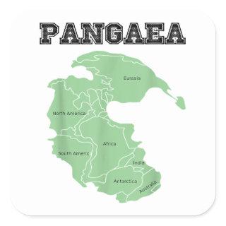 Pangaea T-Shirt Pangea One Continent World Earth G Square Sticker