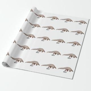 Pangolin cartoon illustration