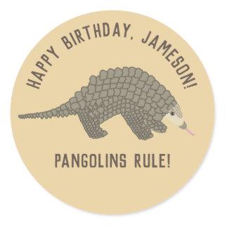 Pangolins Personalized Stickers