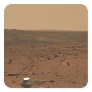 Panoramic view of Mars 4 Square Sticker