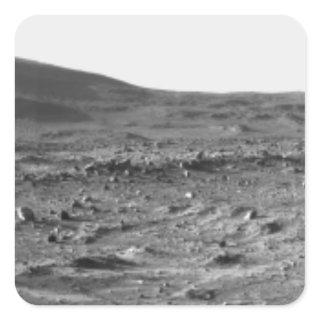 Panoramic view of Mars 6 Square Sticker