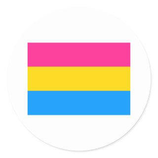Pansexual Pride Flag Classic Round Sticker