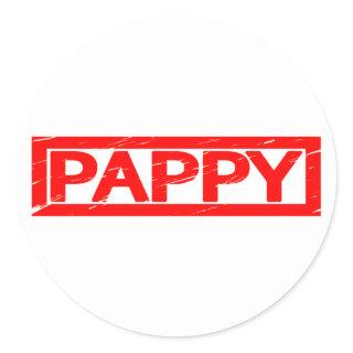 Pappy Stamp Classic Round Sticker