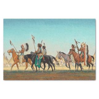 Parade of Warriors by Maynard Dixon Tissue Paper