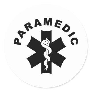 Paramedic EMS Rescue Logo Classic Round Sticker
