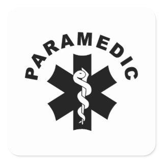 Paramedic Theme Square Sticker