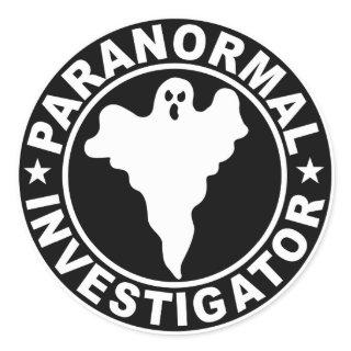 Paranormal Investigator Logo Decal Classic Round Sticker