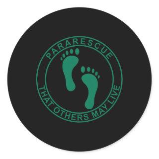 Pararescue Pj Jolly Green Feet 0705201802 Classic Round Sticker