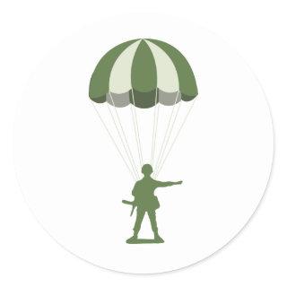 Paratrooper Army Military Classic Round Sticker
