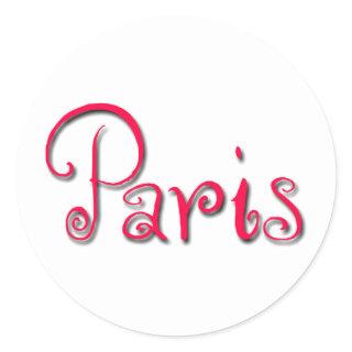 Paris Classic Round Sticker