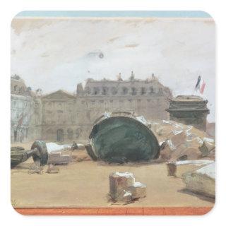 Paris Commune Square Sticker