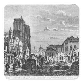 Paris, demolition of a part of the Cite Square Sticker