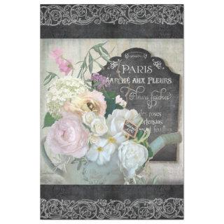 Paris Flower Vintage Watering Can Script Decoupage Tissue Paper