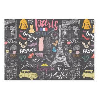 Paris France Eiffel Tower  Sheets