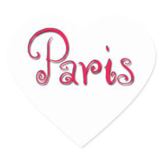 Paris Heart Sticker