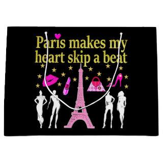 PARIS MAKES MY HEART SKIP A BEAT LARGE GIFT BAG