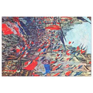 Paris on National Day, Claude Monet Tissue Paper