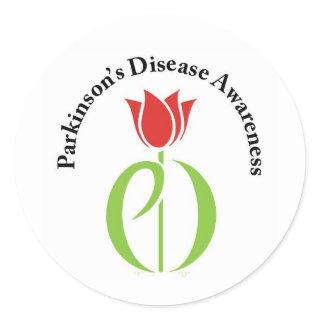 parkinson's walk, unity walk, awareness classic round sticker