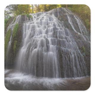 Parque Natural del Monasterio - Waterfall Square Sticker