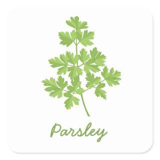 Parsley Square Sticker