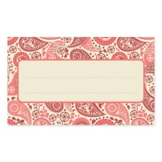 Part of the Love Letters Paisley Rose Collection Rectangular Sticker