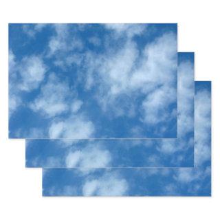 Partly Cloudy Blue Sky Nature Photography  Sheets