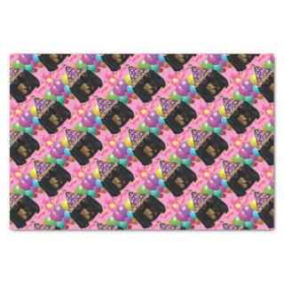 Party Long Hair Black Doxie Tissue Paper