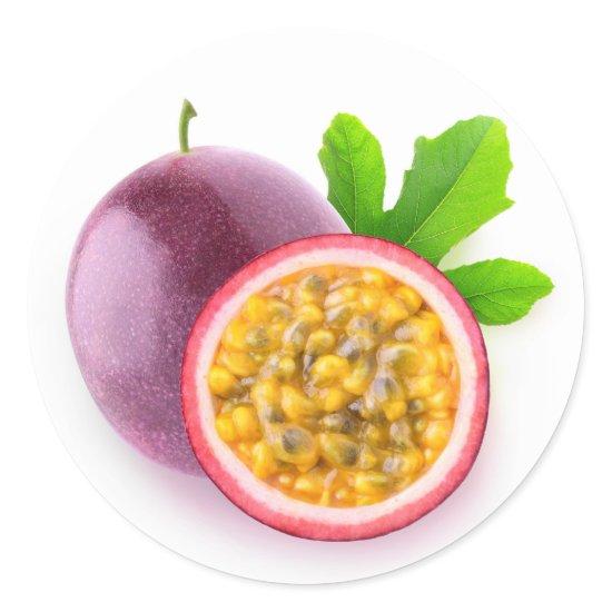 Passion fruit classic round sticker