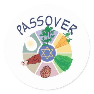 Passover Classic Round Sticker