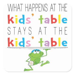 Passover "Kids' Table" Stickers 1 1/2" & 3" round
