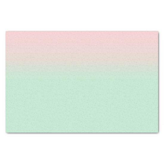 Pastel Aesthetic Muted Gradient Pink Mint Green  Tissue Paper