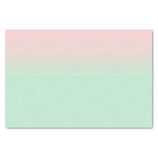 Pastel Aesthetic Muted Gradient Pink Mint Green  Tissue Paper
