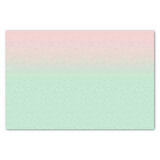 Pastel Aesthetic Muted Gradient Pink Mint Green  Tissue Paper