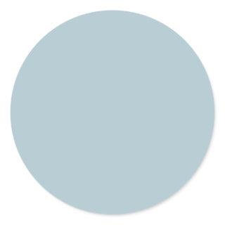 Pastel Blue Solid Color Classic Round Sticker