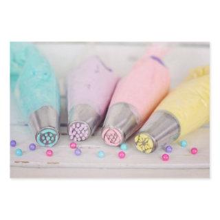 Pastel Colored Cake Decorating Tools Photograph  Sheets