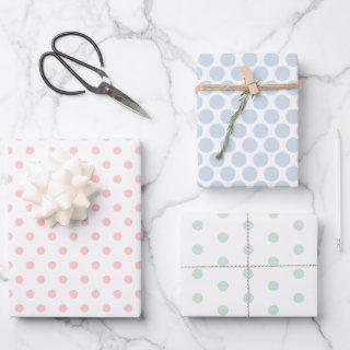 Pastel Colored Polka Dot   Sheets