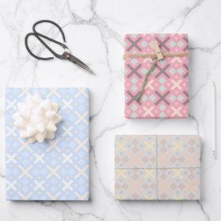 Pastel Colorful Geometric Rectangle Pattern  Sheets