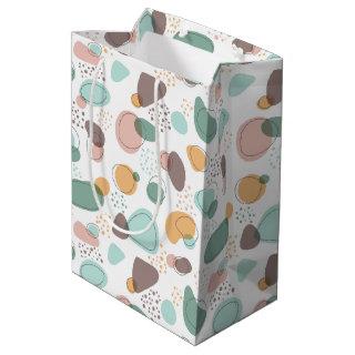 Pastel Colors Organic Shapes Seamless Pattern Medium Gift Bag