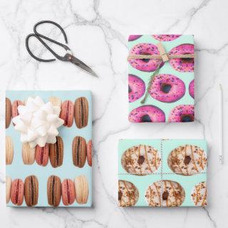 pastel colours cute foodie sweet doughnut macaroon  sheets