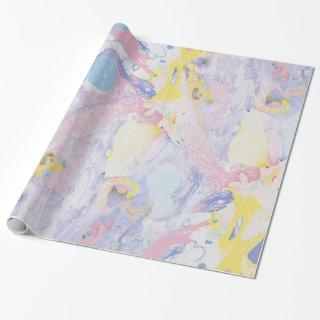 Pastel Fluid Colors Marble Swirls