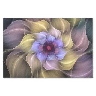Pastel Fractal Flower Swirling Petals  Tissue Paper