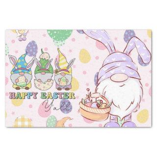 Pastel Gnomes Say - Happy Easter, Y'all! Tissue Paper