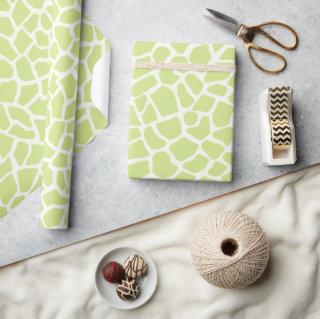 Pastel Green Giraffe Spots Pattern