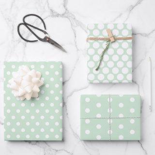 Pastel Green Spotted  Sheets