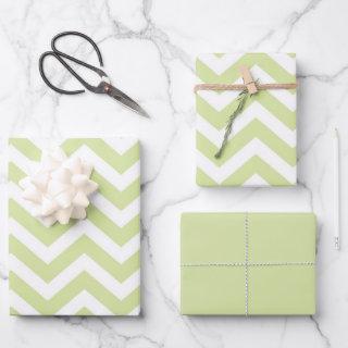 Pastel Green & White Chevron Wedding Birthday  Sheets