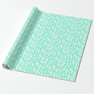 Pastel green white watercolor stripes abstract pat