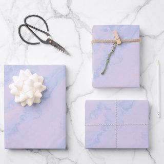 Pastel Lavender Abstract Liquid Ink Pattern  Sheets