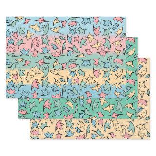 Pastel Leaves Collection 2  Sheets