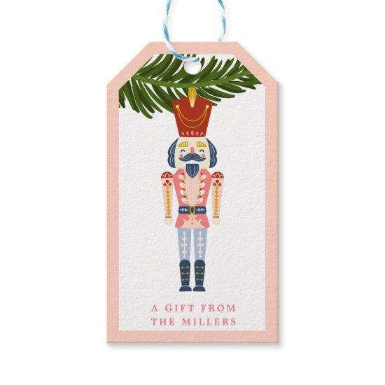 Pastel Nutcracker Christmas Personalized Ornament  Gift Tags